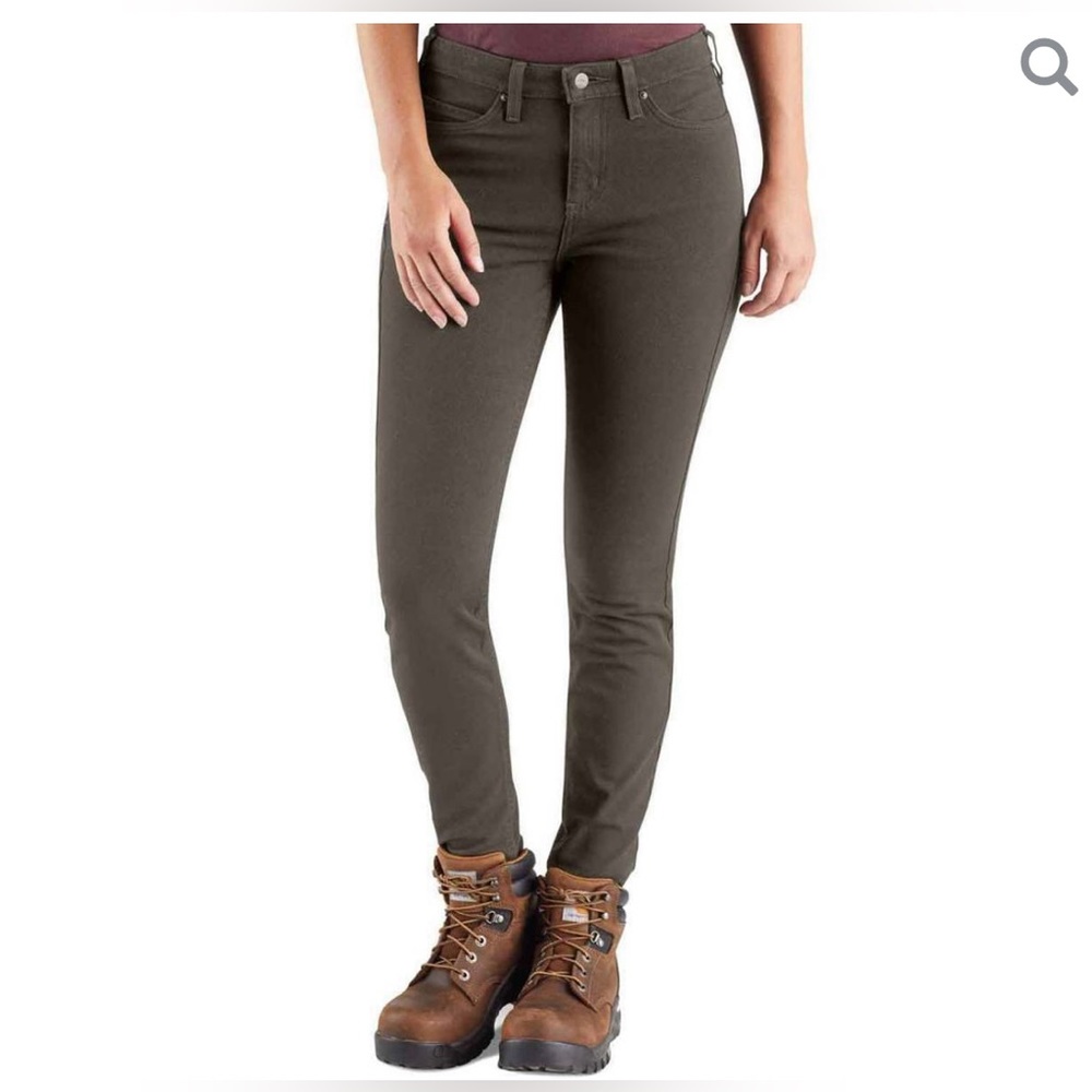 CARHARTT WOMEN'S WORK PANT - SLIM FIT - RUGGED FLEX® - TWILL- TARMAC